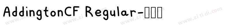 AddingtonCF Regular字体转换 AddingtonCF Regular字体转换